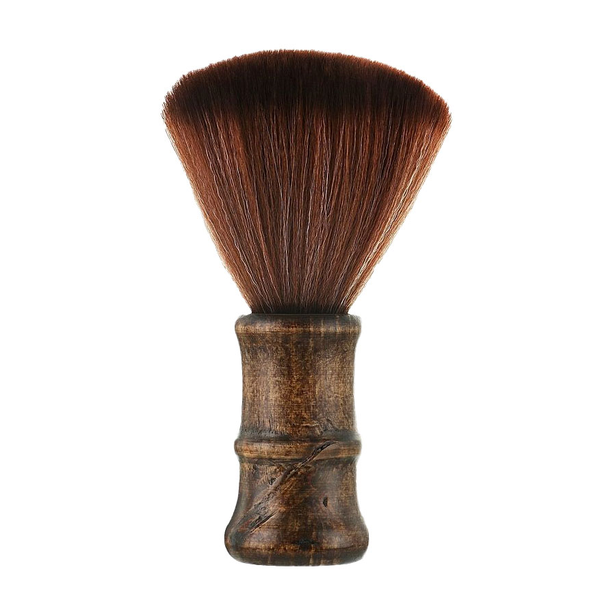 Перукарська щітка для змітання волосся Cosmo Shop Barber Brush дерев'яна ручка, 15*5 см, 1 шт (CS601)