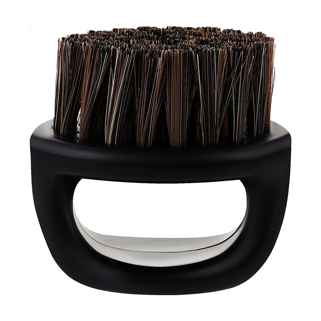 Щітка для фейду та бороди Cosmo Shop Barber Brush чорна, з ручкою, 1 шт (CS604B)
